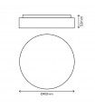 Plafón LED AQUA ROUND 54W 5800Lm IP44
