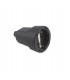 Base aérea Sucko 10/16A 250V 4.8mm entrada recta Negra