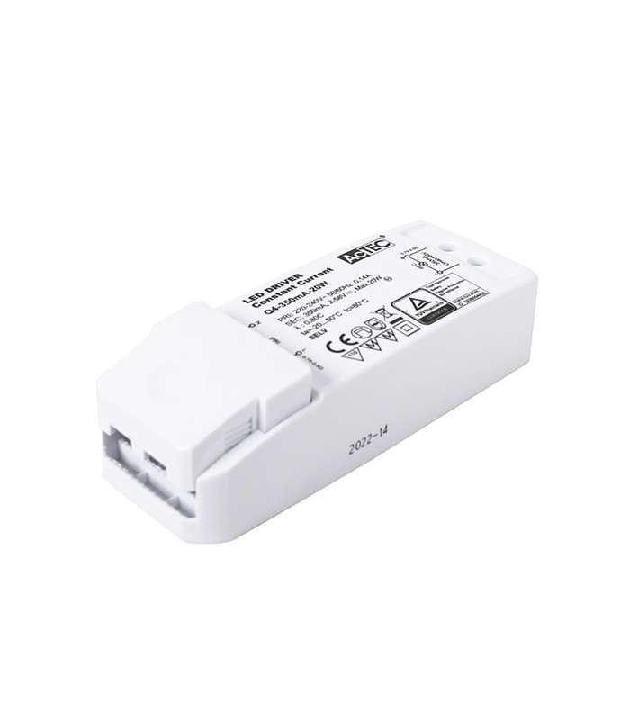 Driver AcTEC 20W OUT2-58VDC 350mA IP20