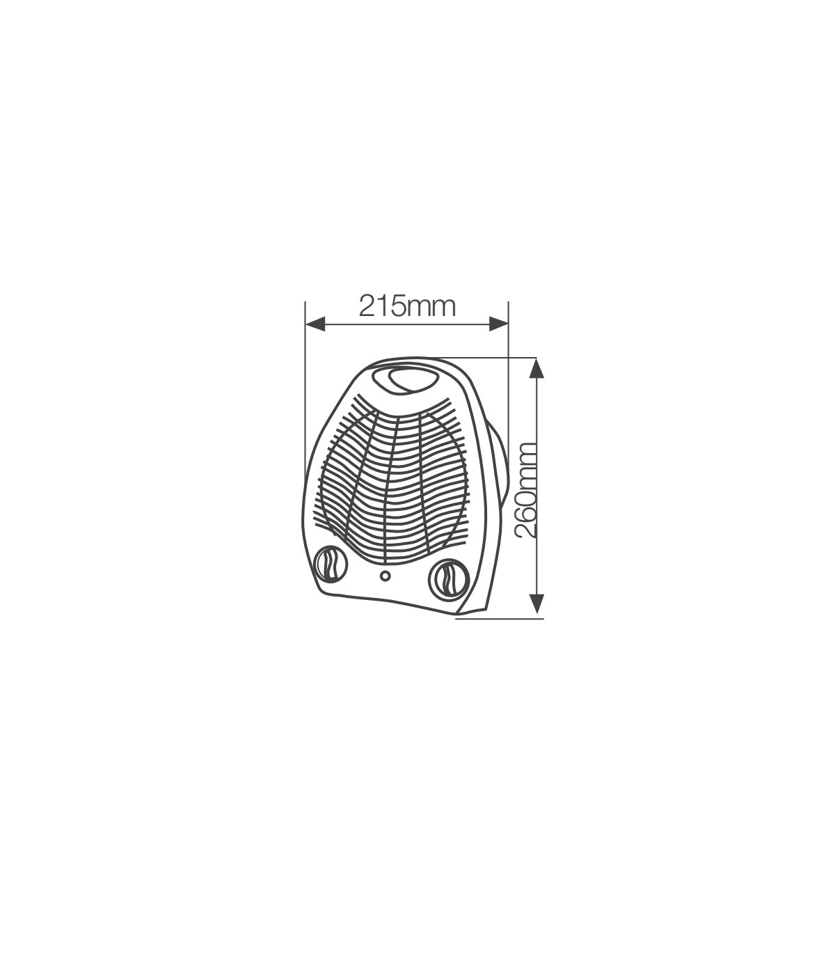 Calefactor De Suelo Vertical TUPA 2000W Blanco