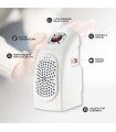 Mini Calefactor BARDEI 400W Blanco