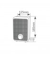Mini Calefactor Vertical MAWA 600W Blanco