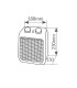 Calefactor Vertical TENAF 2000W Negro