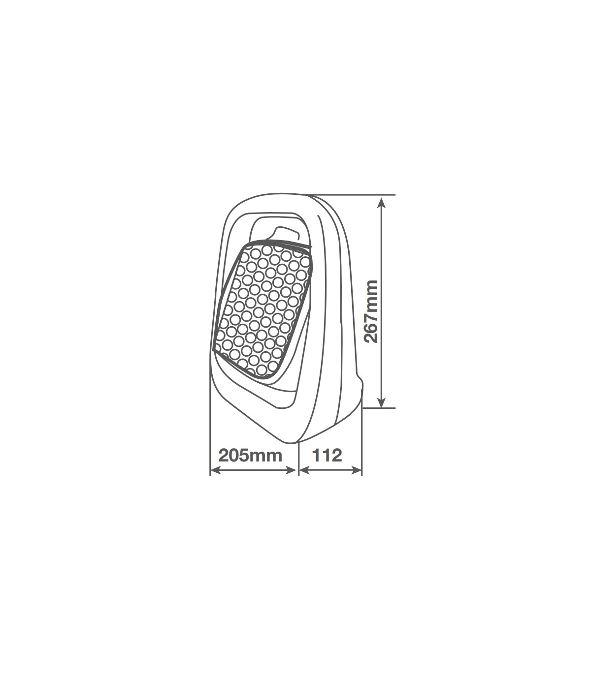 Calefactor Vertical Ceramico ANAKAS 1500W Negro