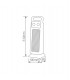 Calefactor Vertical Giratorio Ceramico ANDAZA 2000W Blanco/Gris