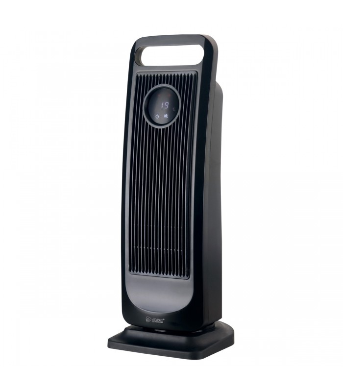 Calefactor Vertical Giratorio Ceramico TANBAR 2000W Negro