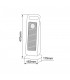 Calefactor Vertical Giratorio Ceramico TANBAR 2000W Negro