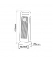 Calefactor Vertical Giratorio Ceramico TANBAR 2000W Negro