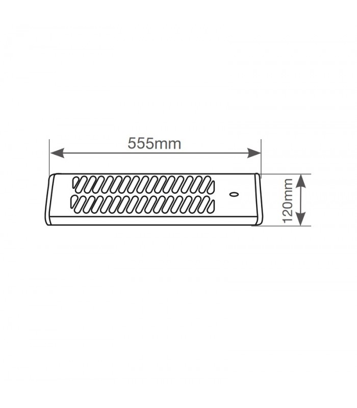 Estufa De Cuarzo Para Baño LINISA/KUWAIT 1200W Blanco