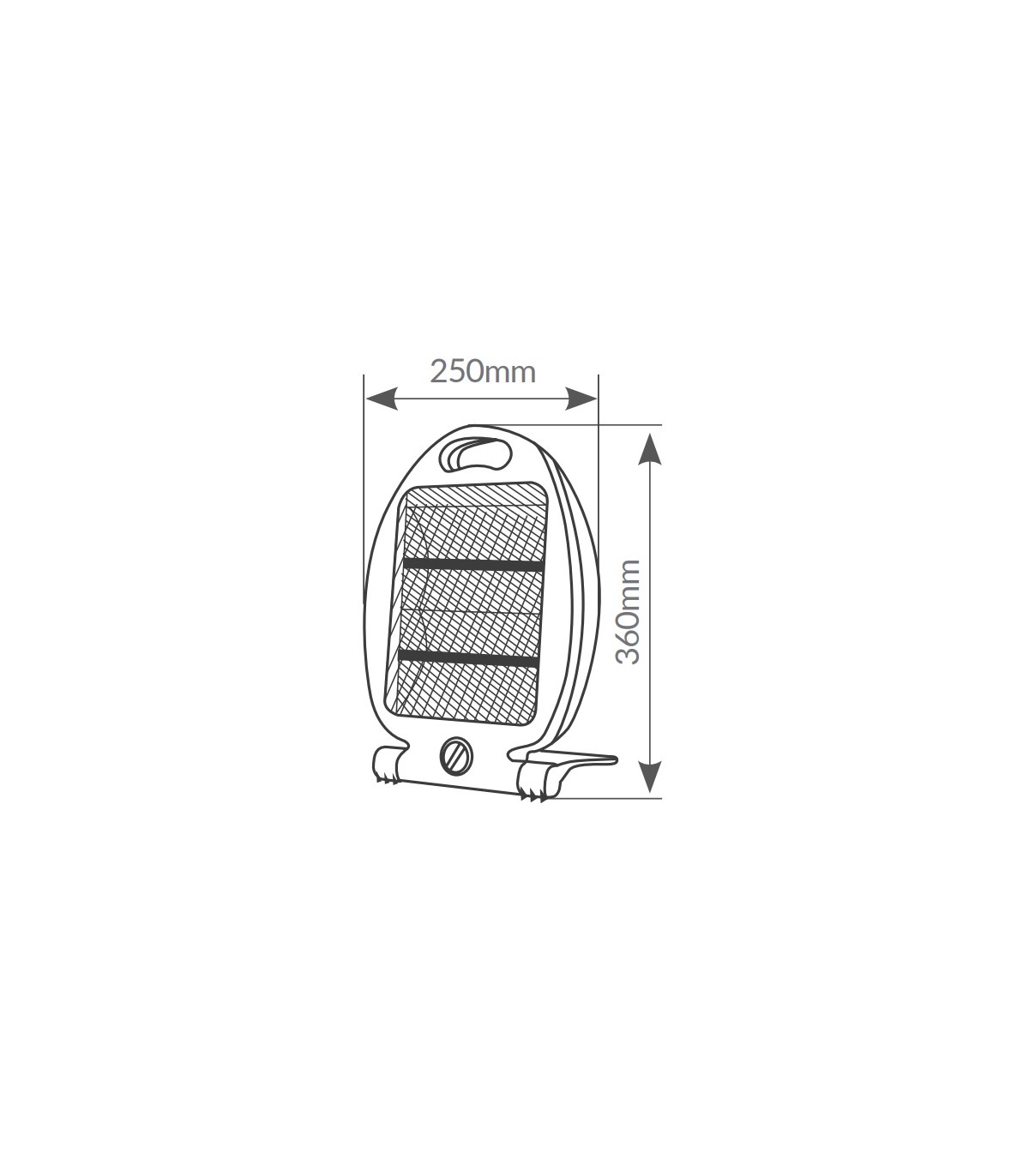 Estufa de Cuarzo Vertical FARTURA Max. 800W 2 Tubos