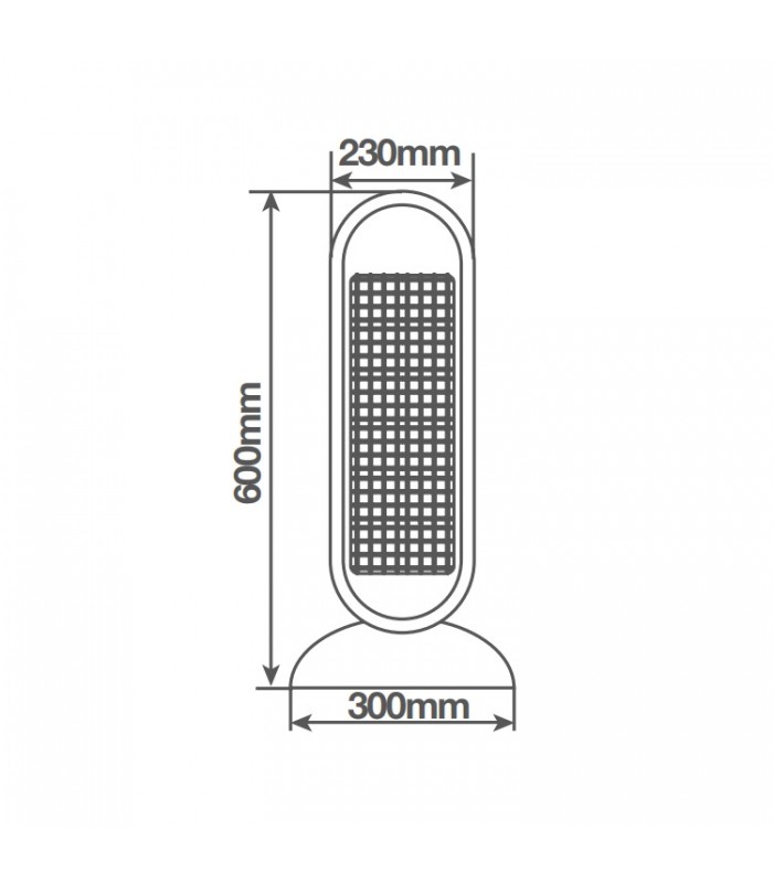 Estufa Giratoria Tubos de Carbono LUMBIS Máx. 900W
