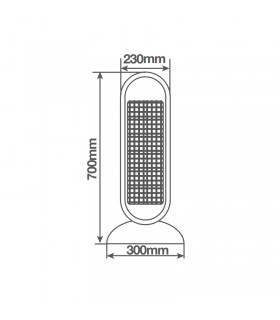 Estufa Giratoria Tubos de Carbono MUKAH Máx. 900W