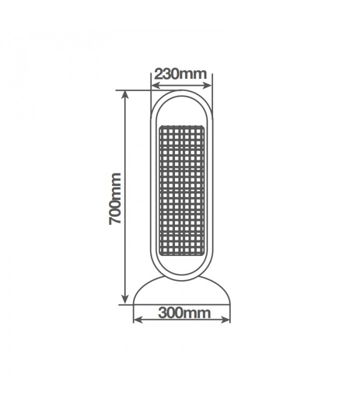 Estufa Giratoria Tubos de Carbono MUKAH Máx. 900W