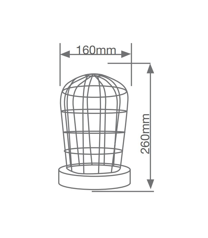 Estufa Infrarrojos E27 SOLILLA Max.250W