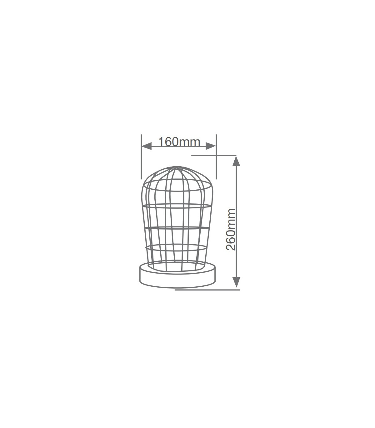 Estufa Infrarrojos E27 SOLILLA Max.250W