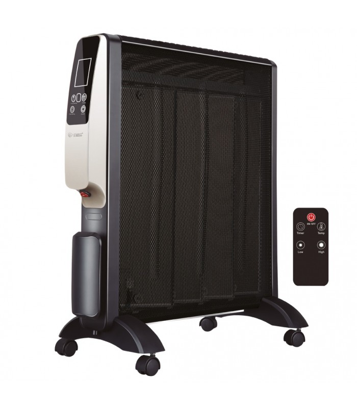 Radiador de Mica TARCOLA con mando 2000W Negro