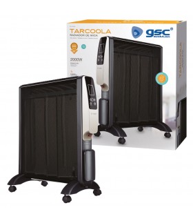 Radiador de Mica TARCOLA con mando 2000W Negro