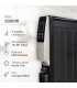 Radiador de Mica TARCOLA con mando 2000W Negro