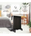 Radiador de Mica TARCOLA con mando 2000W Negro