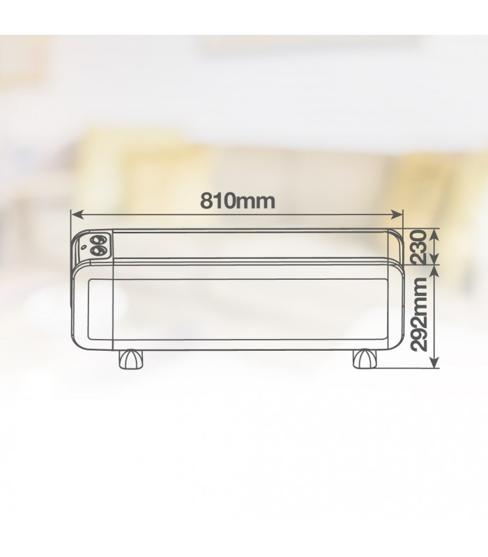 Radiador de Mica BELOAH 2000W Blanco