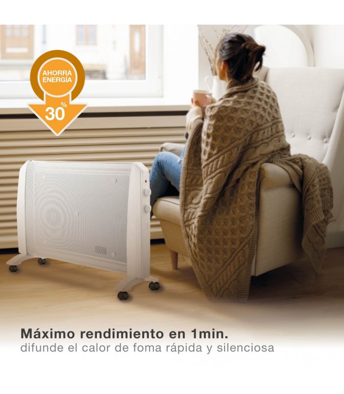 Radiador de Mica KAMBAL 1500W Blanco