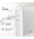 Radiador de Mica KAMBAL 2000W Blanco