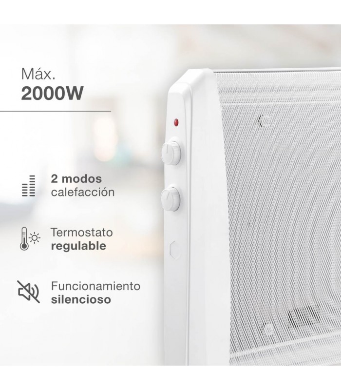 Radiador de Mica KAMBAL 2000W Blanco