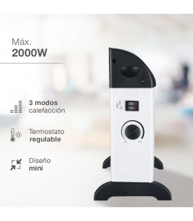 Calefactor Convector Mini SUSUK Blanco 2000W