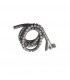 Organizador de cables 25mm 2.5M Helicoidal Gris Mate