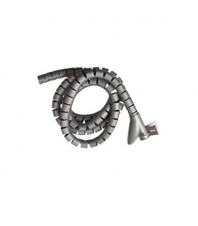 Organizador De Cables 25mm 2.5m Helicoidal gris