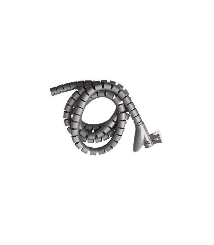 Organizador de cables 25mm 2.5M Helicoidal Gris Mate