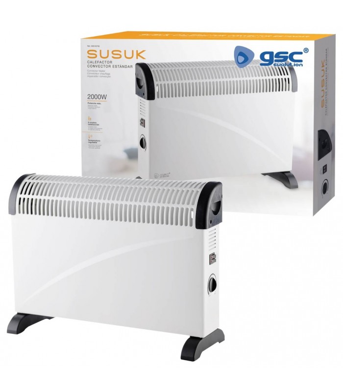 Calefactor Convector Estándar SUSUK Blanco 2000W