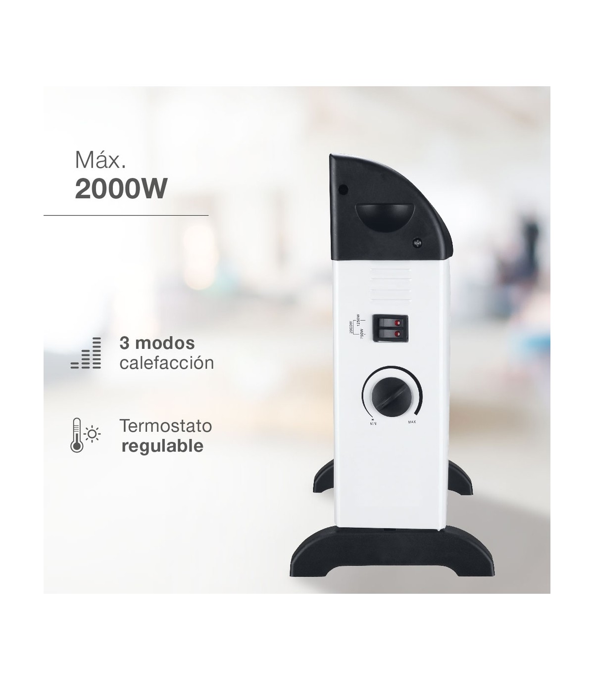 Calefactor Convector Estándar SUSUK Blanco 2000W