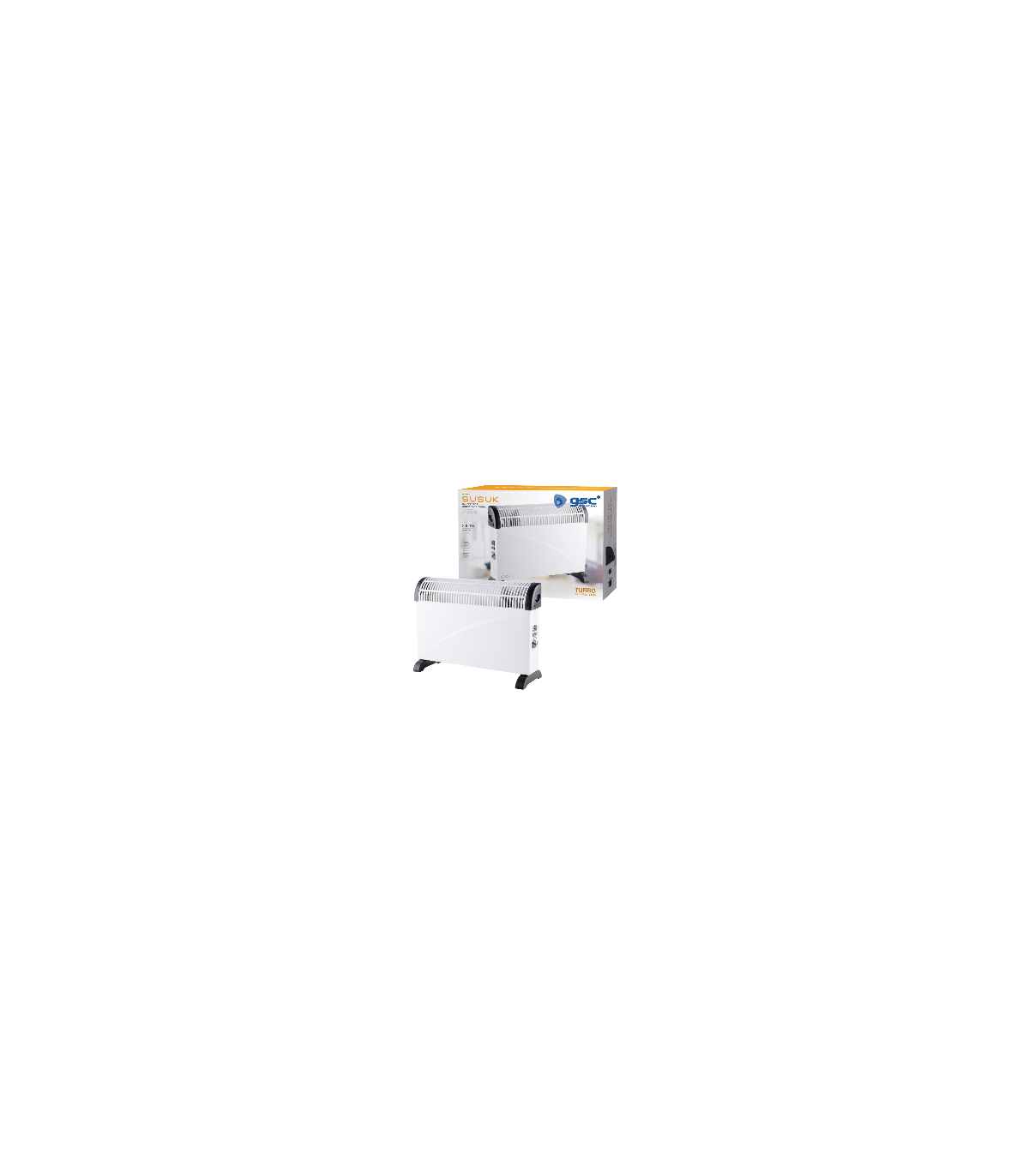 Calefactor Convector Turbo SUSUK Blanco 2000W