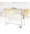 Radiador Convector de cristal ZANTHUS Blanco 2000W