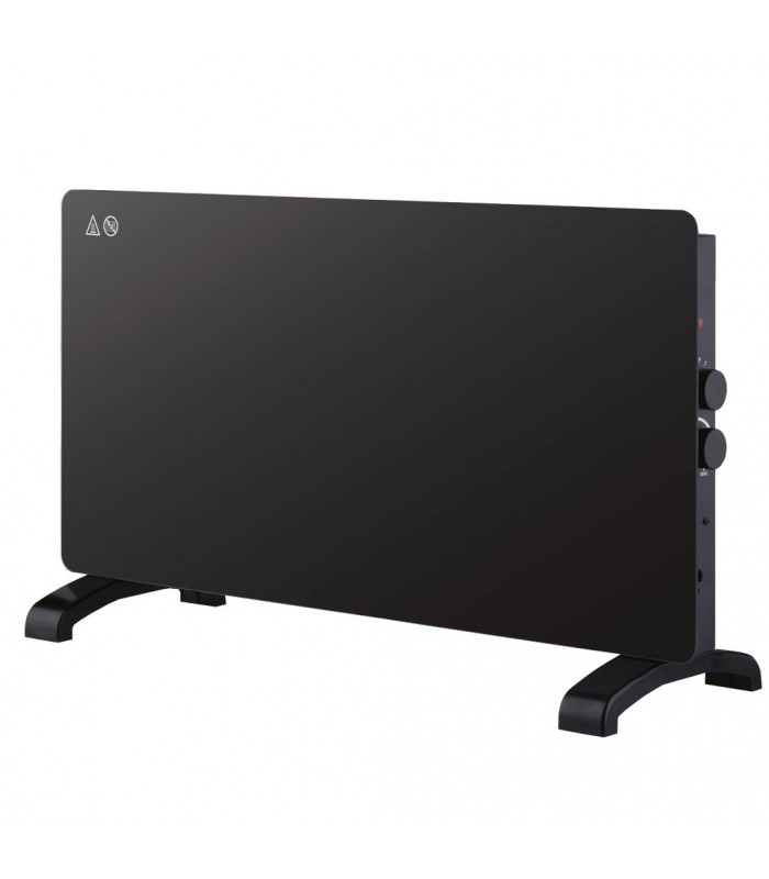 Radiador Convector de cristal ZANTHUS Negro 2000W