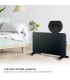 Radiador Convector de cristal ZANTHUS Negro 2000W
