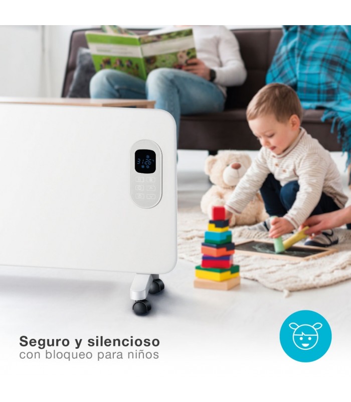 Radiador Convector Digital WIFI BETONG Blanco 1500W