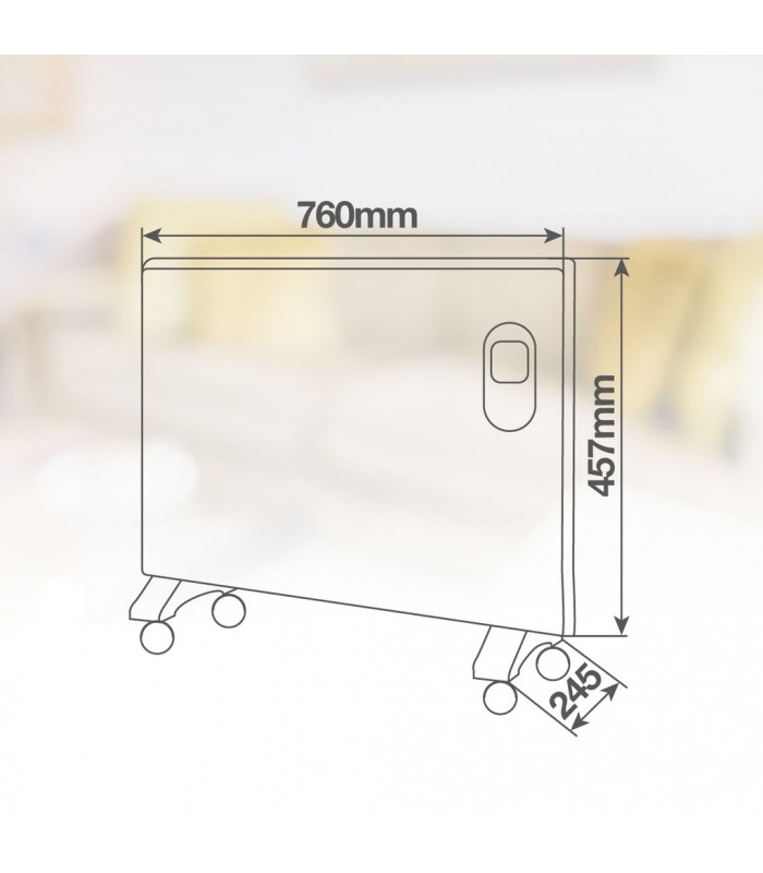 Radiador Convector Digital WIFI BETONG Blanco 1500W
