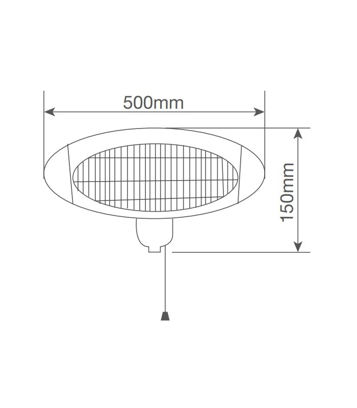 Estufa De Cuarzo De Exterior RASAU 2200W
