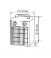 Calefactor Industrial SALIKI Max. 2000W