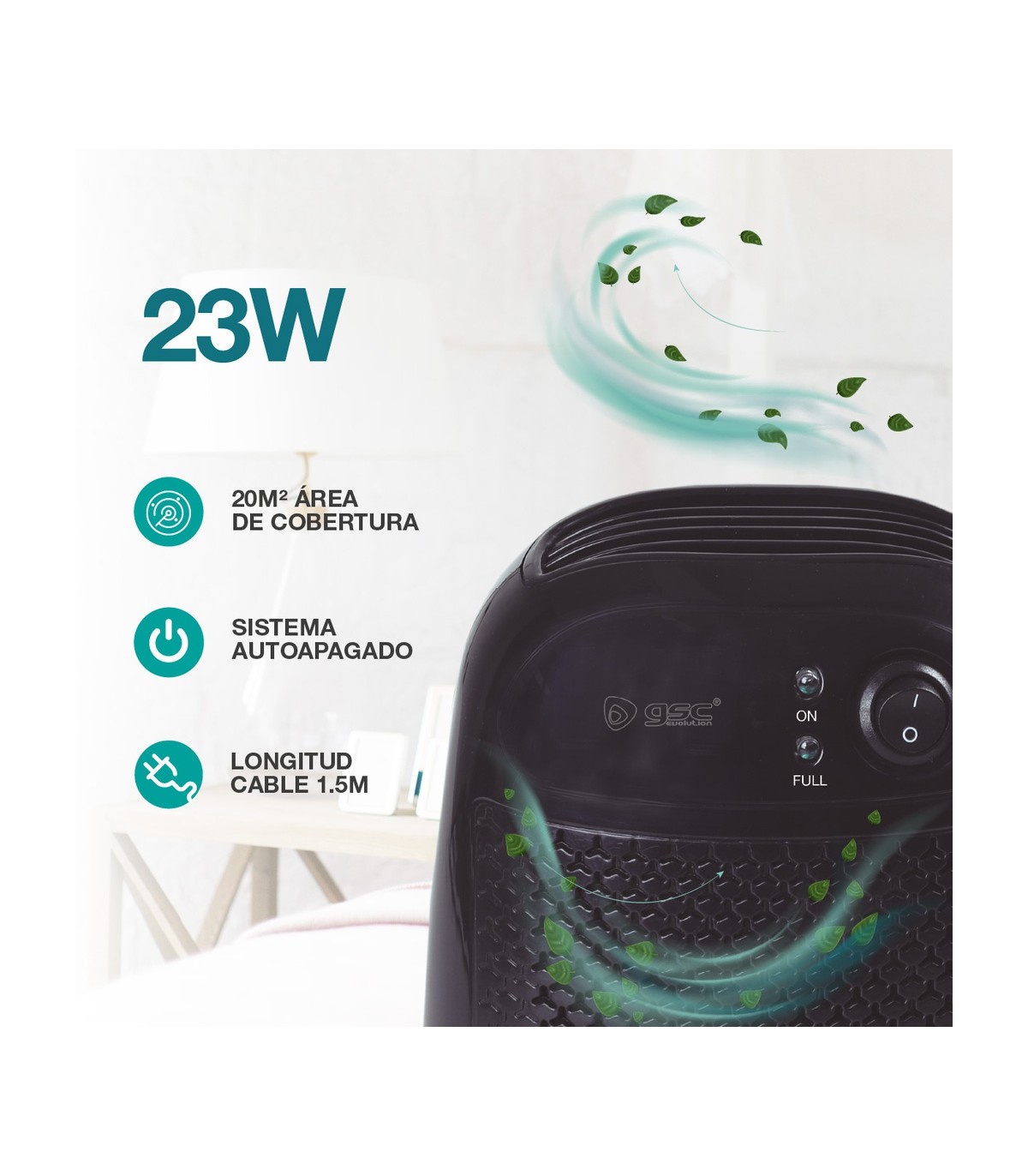 Deshumidificador HORSI 23W 800ml