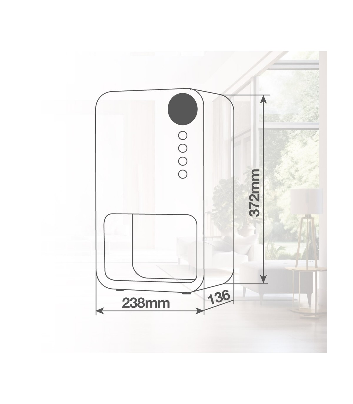 Deshumidificador BOURE XL 85W 3.8L