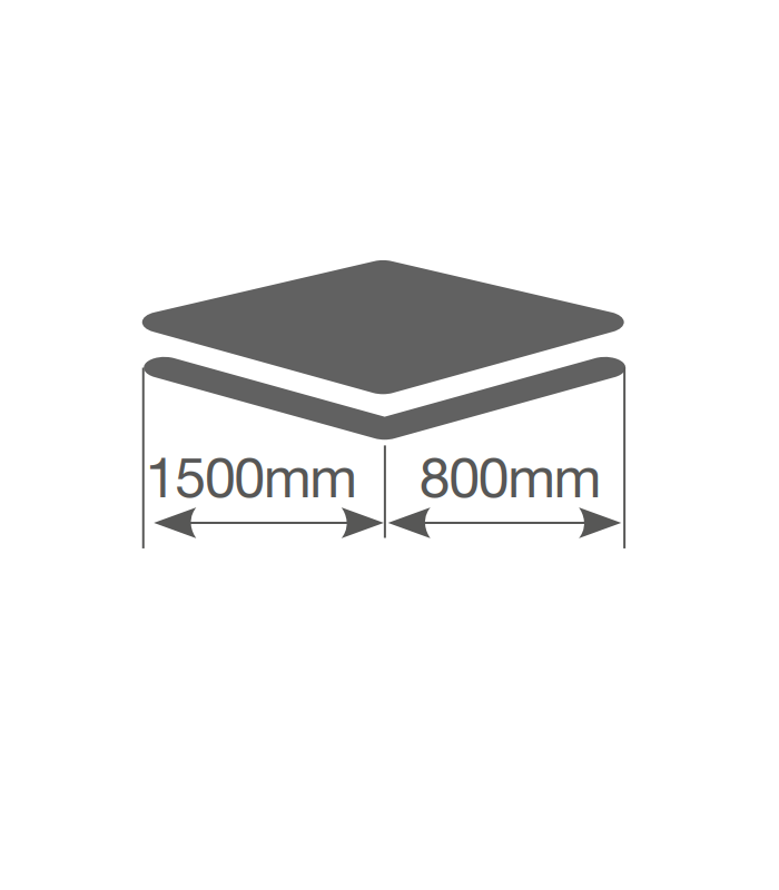 Calentador de cama eléctrico sencillo 150x80cm 60W Blanco
