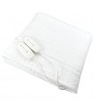 Calentador de cama eléctrico doble 160x140cm 2x60W Blanco