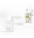 Calentador de cama eléctrico doble 160x140cm 2x60W Blanco