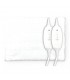 Calentador de cama eléctrico doble 160x140cm 2x60W Blanco