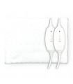 Calentador de cama eléctrico doble 160x140cm 2x60W Blanco