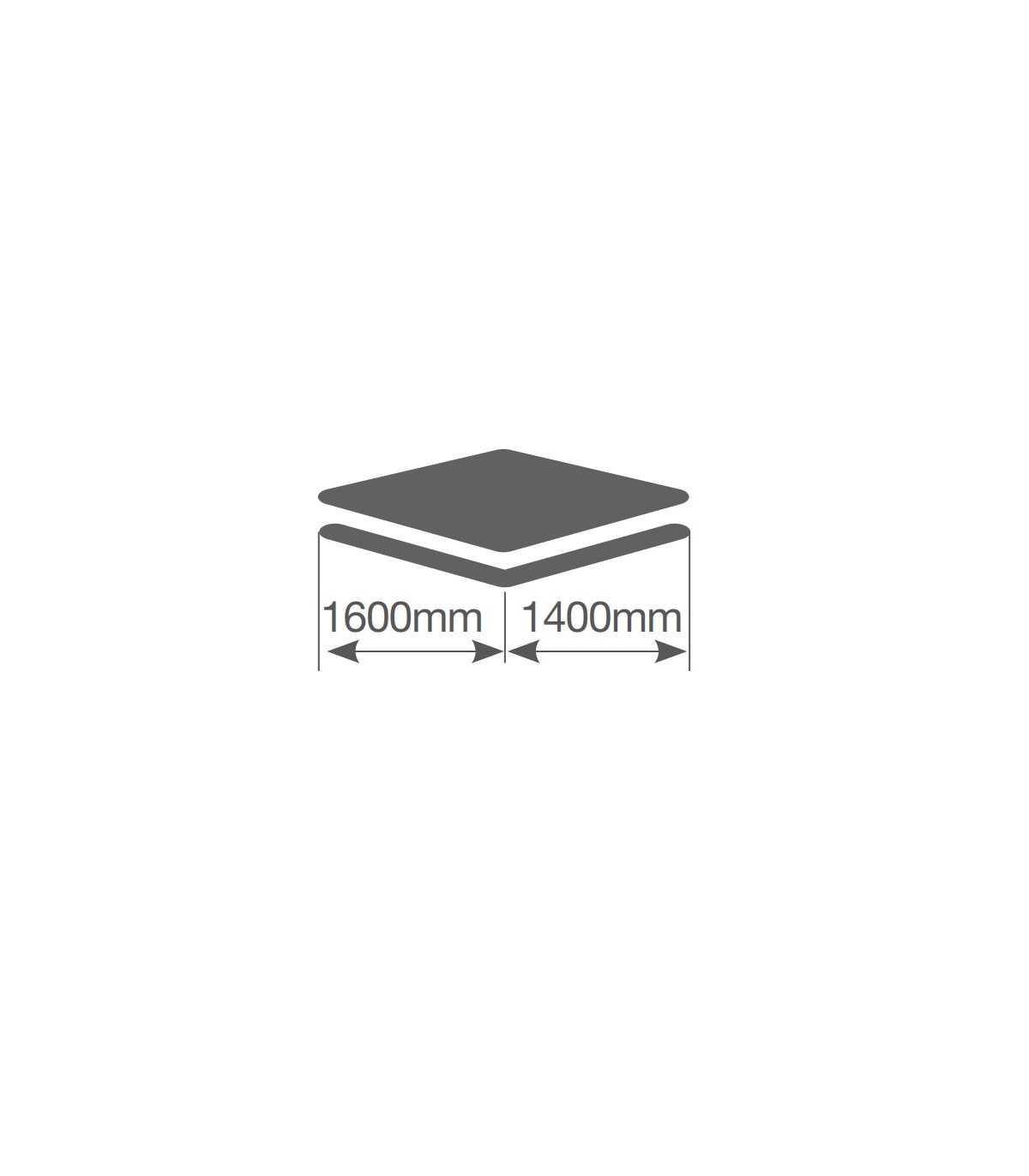 Calentador de cama eléctrico doble 160x140cm 2x60W Blanco