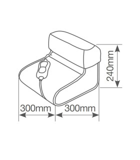 Calientapiés eléctrico 100W